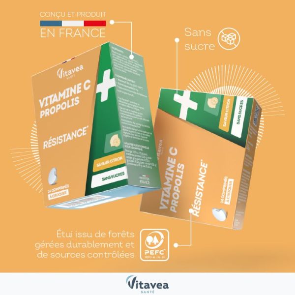 Vitamine C & propolis résistance Nutrisanté x 24 comprimés