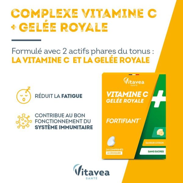 Vitamine C & gelée royale fortifiant x 24 comprimés