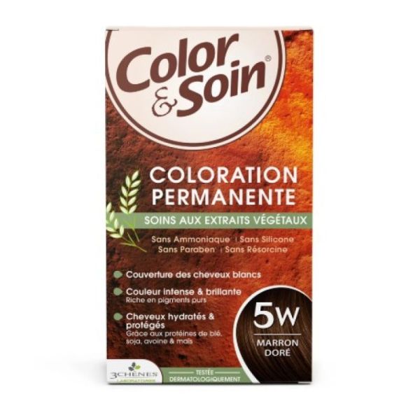 Color & Soin 5W coloration permanente marron doré