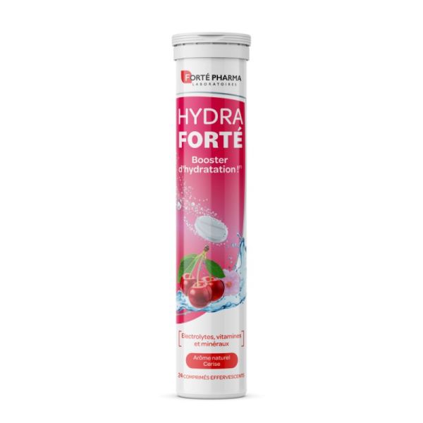 Hydra Forté Booster d'Hydratation Cerise 24 comprimés effervescents