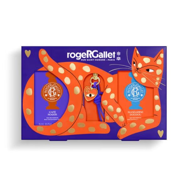 Coffret Noël Café Roger Eau de Parfum Roll-On 15 ml + Mandarine Doudou Eau de Parfum Roll-On 15 ml + 1 Charm Offert