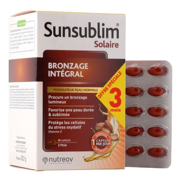bronzage intégral sunsublim - 90 capsules
