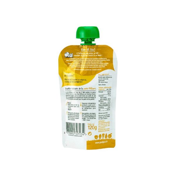 Good Goût Gourde poire Williams 120g