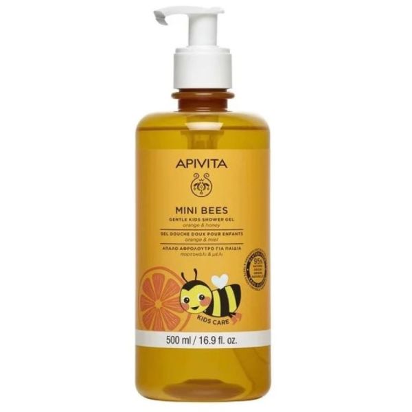 Shampoing doux et gel douche pour enfants à l'orange et au miel 500ml