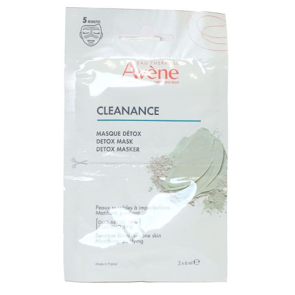 Masque Détox Cleanance Matifiant et Purifiant Unidose 2 x 6ml