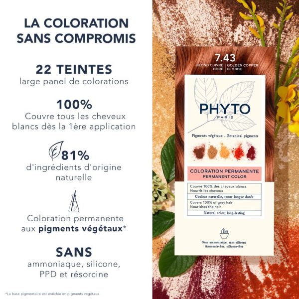 Phytocolor 7.43 Blond Cuivre Dore