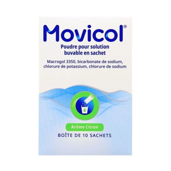 MOVICOL Poudre pour Solution Buvable Arôme Citron – 10 Sachets