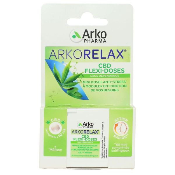 Arkorelax CBD Flexi-Doses 60 Mini Comprimés
