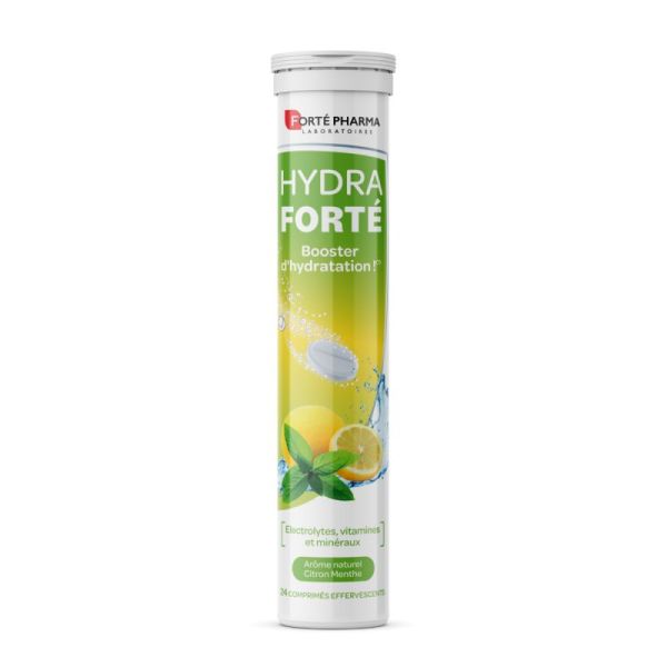 Hydra Forté Booster d'Hydratation Citron Menthe 24 comprimés effervescents