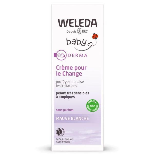 Derma crème à la Mauve blanche change pour bébé 50ml