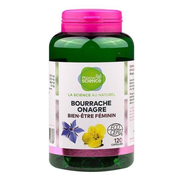 Bourrache & onagre 120 capsules