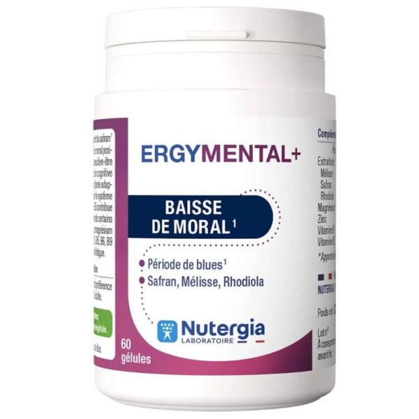 Ergymental + Baisse de Moral 60 Gélules