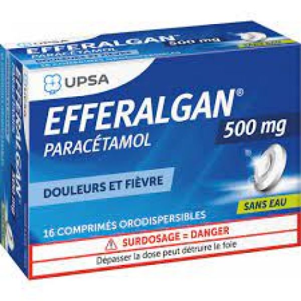 EfferalganOdis 500 mg 16 comprimés orodispersibles