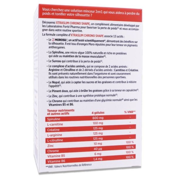 XtraSlim Chrono Shape Morosil - 60 gélules