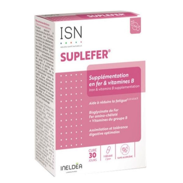 Suplefer Supplementation En Fer 30 gélules