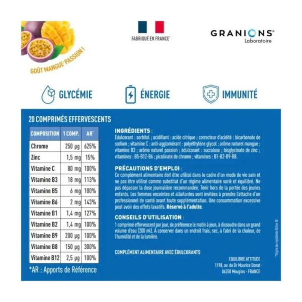 Chrome Picolinate 250 µg - 20 comprimés