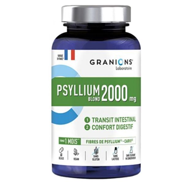 Psyllium Blond 2000mg 60 gélules