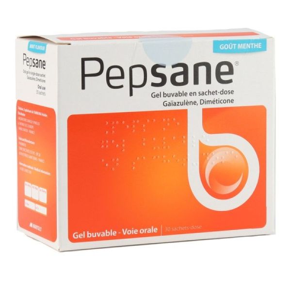 Pepsane gel buvable en sachet goût menthe