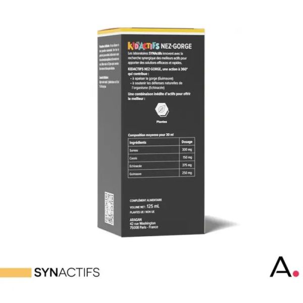 Aragan Kidactifs Nez/Gorge 125Ml