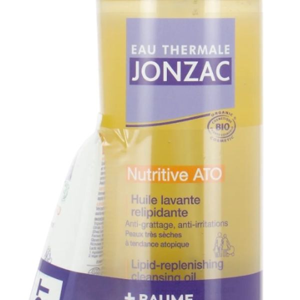 Nutritive Ato Huile lavante relipidante 500ml + baume relipidante Anti-grattage 50ml offert