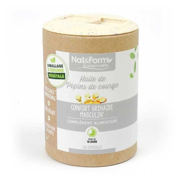 Écoresponsable Huile de pépins de courge - 60 capsules