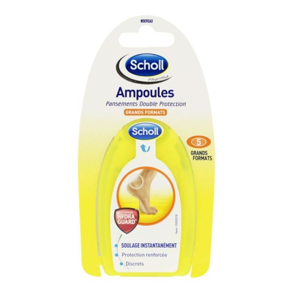 5 pansements ampoules grand modèle
