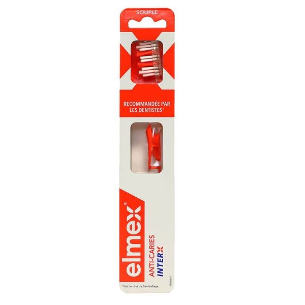 Anti-Caries InterX Brosse à Dents Souple Bleu