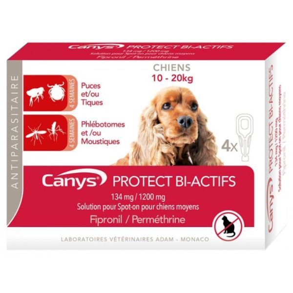 Protect Bi-Actifs Solution pour Spot-on Chiens 4 Pipettes