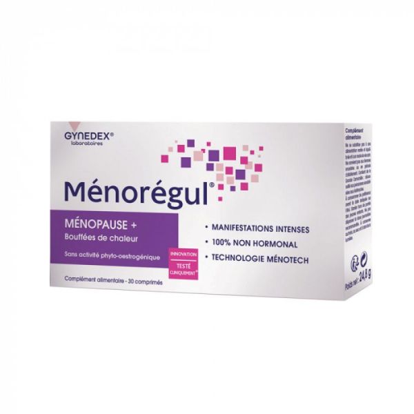 Ménorégul ménopause+ 30 comprimés (Date de péremption Novembre 2022)
