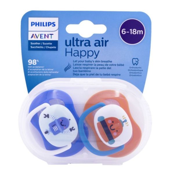 Ultra Air Sucettes 6-18 mois « Love Papa » - lot de 2