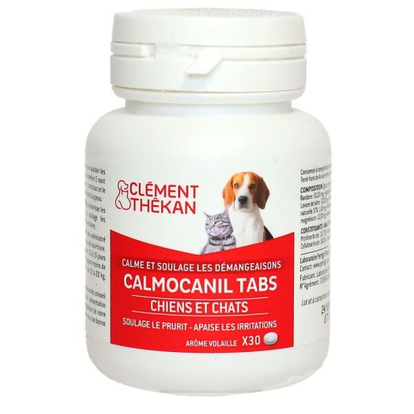 Calmocanil calme et soulage les démangeaisons chien chat 30 comprimés