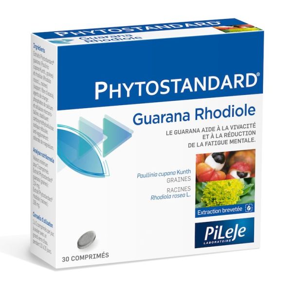 Phytostandard guarana & rhodiole 30 comprimés
