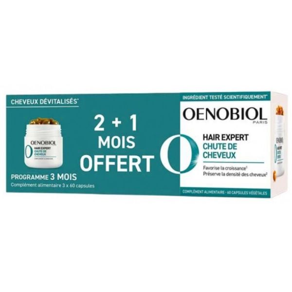Hair Expert Chute de cheveux - 3 x 60 capsules