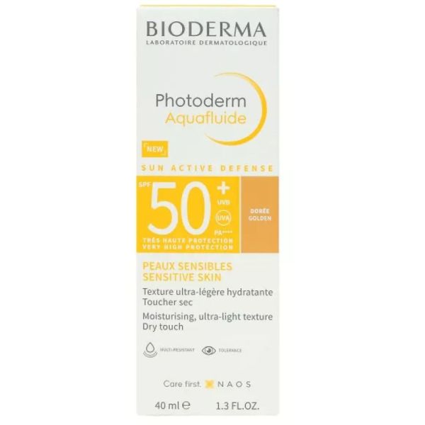 Photoderm Aquafluid solaire teinte dorée SPF50+ 40ml