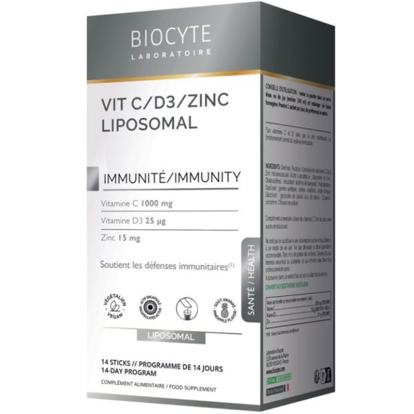 Vit C D3 Zinc Liposomal 14 Sticks