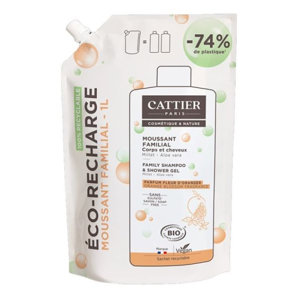 Mousse nettoyante familiale - recharge 1 L
