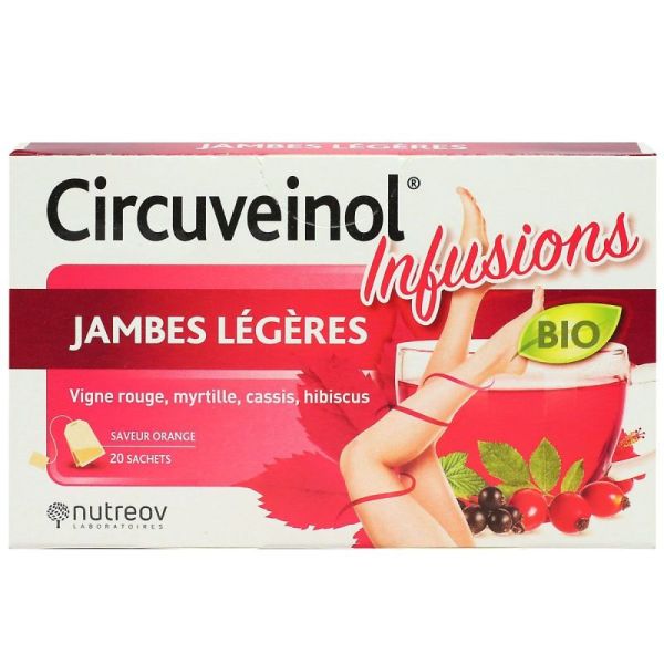 Circuveinol Infusion Jambes Légères Bio 20 sachets