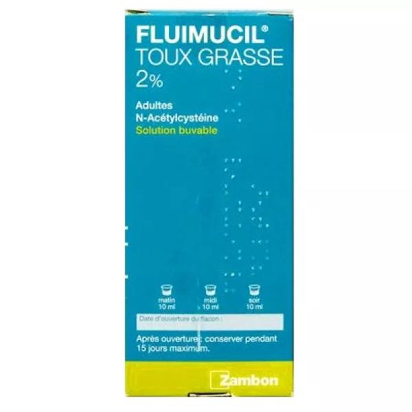 Fluimucil 2 % Adultes solution buvable 200 ml
