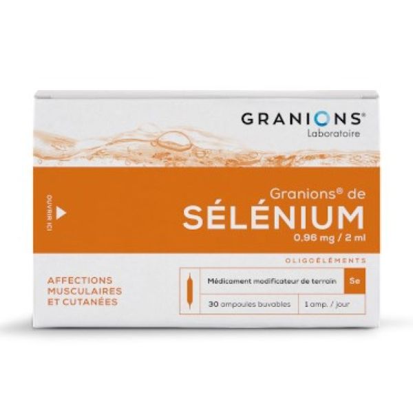 Granions de Sélénium 30 ampoules