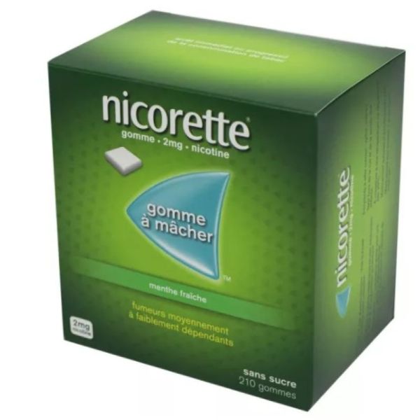 Nicorette 2mg Menthe Fraîche - 210 gommes