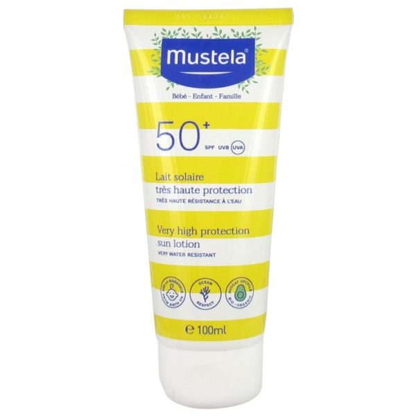 Lait Solaire Très Haute Protection Bébé-Enfant-Famille SPF50+ 100 ml