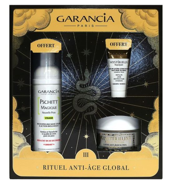 Coffret Noël 2025 Mystérieux Mille et Un Jours Crème de Jour Anti-Âge Global 30 ml + Soin Rituel Anti-Âge Global Offert