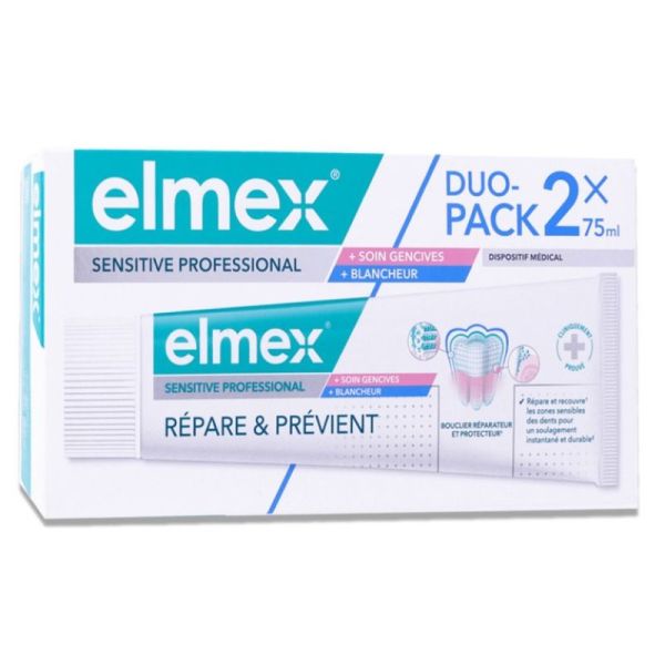 Sensitive Professional Soin gencives & blancheur - 2 x 75 ml