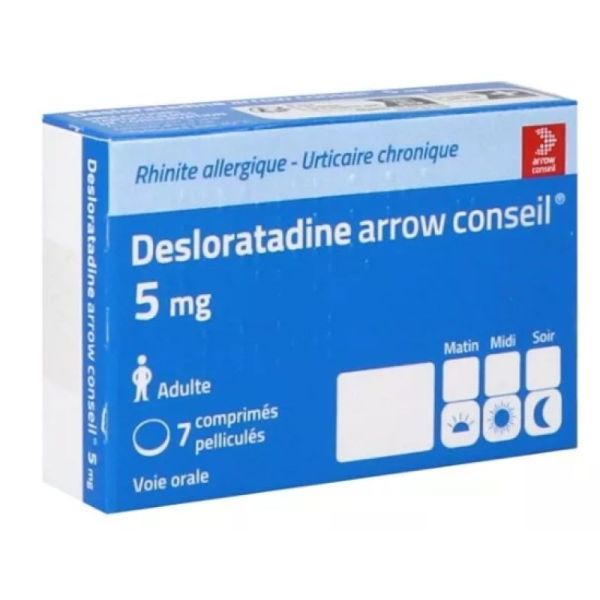 Desloratadine Arrow Conseil 5mg 7 comprimés