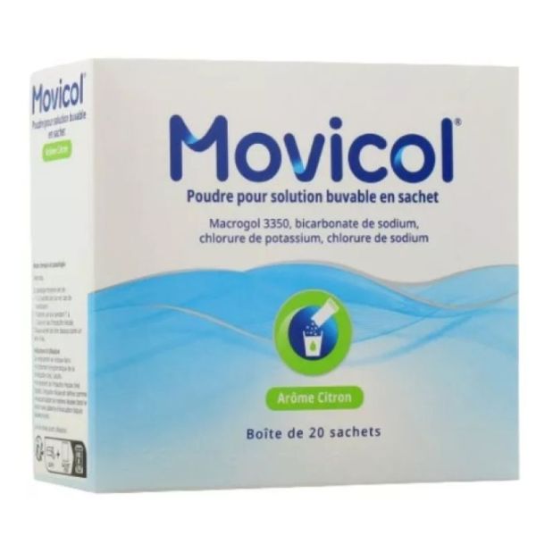Movicol Arôme citron Poudre pour solution buvable 20 sachets