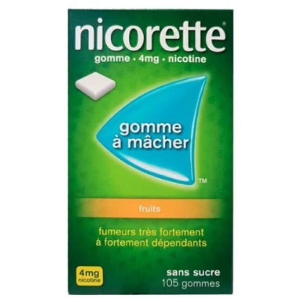 Nicorette 4mg 105 Gommes Fruits