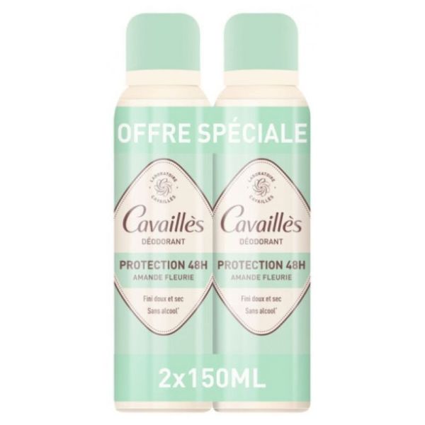 Déodorant Protection 48H Spray Lot de 2 x 150 ml