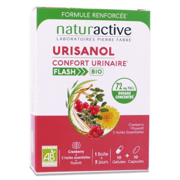 Urisanol Flash Bio - 10 gélules + 10 capsules