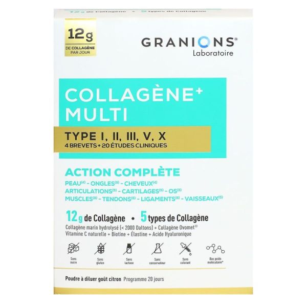 Collagène + Multi - Action Complète, Poudre 275g