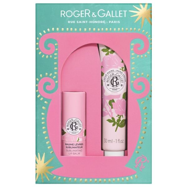 Rose Crème Mains 30 ml + Baume Lèvres Sublimateur 3,5 g